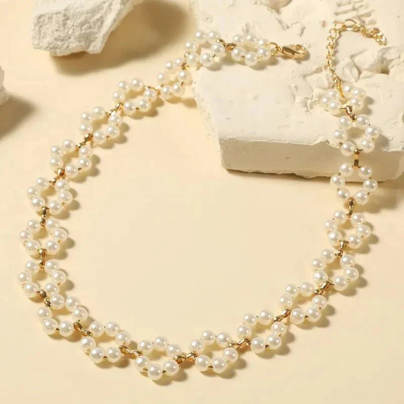 Delicate Flower Girl Choker Necklace