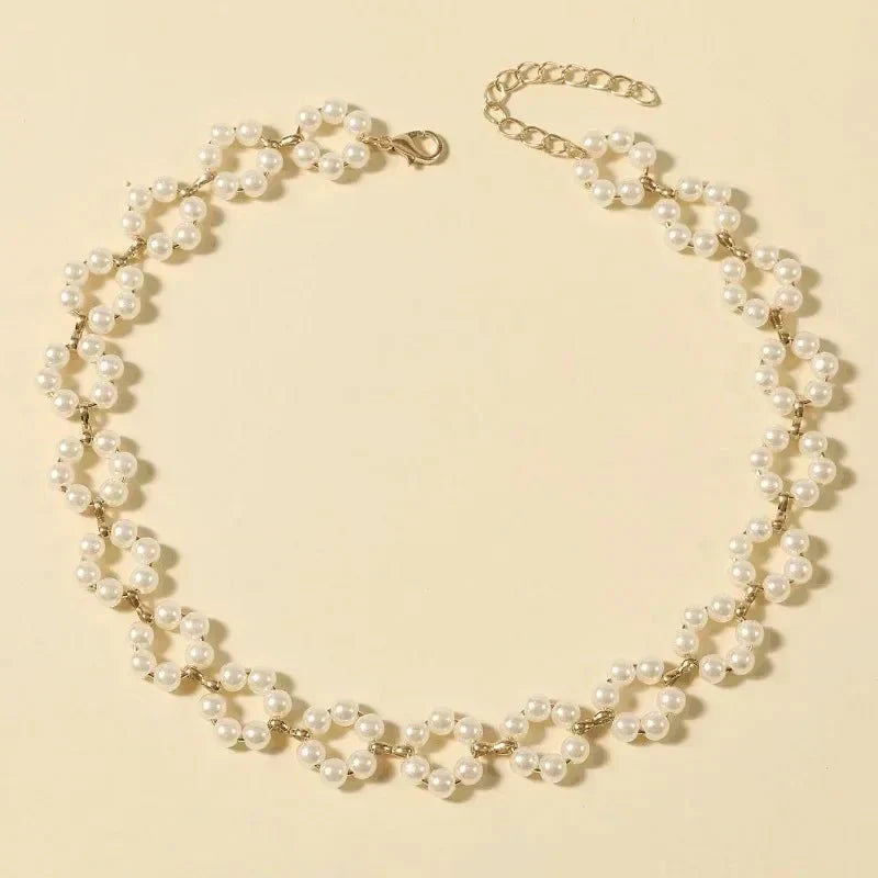 Delicate Flower Girl Choker Necklace