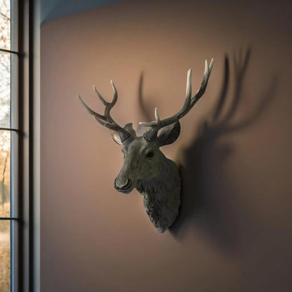 Rustic Deer Antler Wall Mount for Cabin Decor
