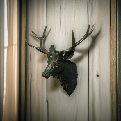 Rustic Deer Antler Wall Mount for Cabin Decor