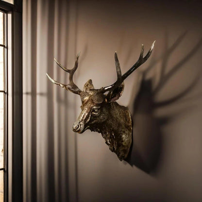 Rustic Deer Antler Wall Mount for Cabin Decor