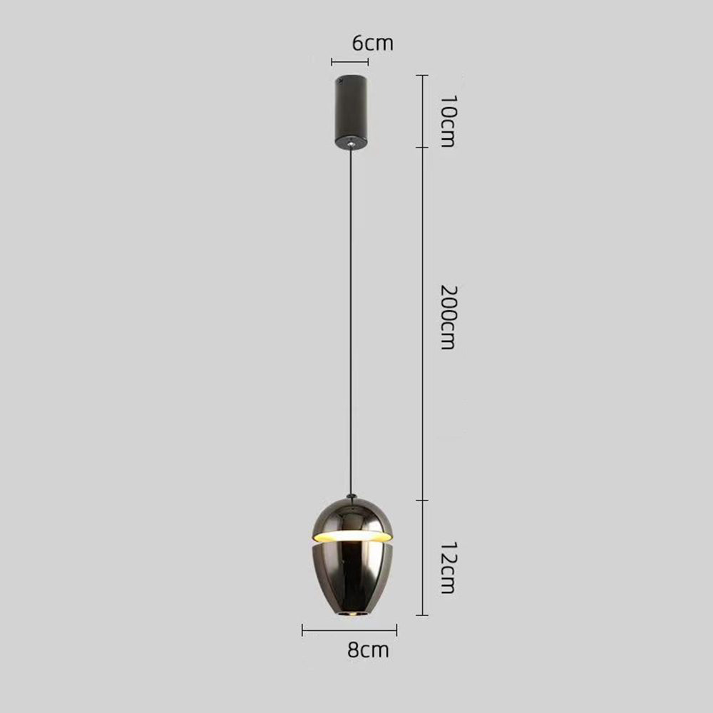 Compact Mini 1-Light Bedroom Pendant Lamp