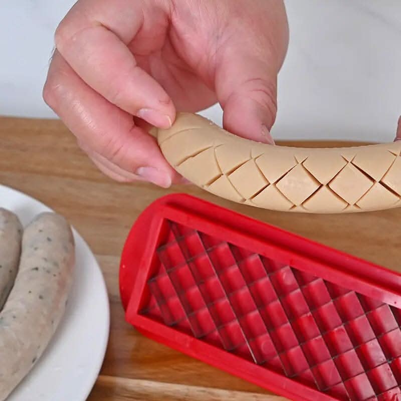 Easy Hot Dog Cutter - Fast Even Slicing Tool
