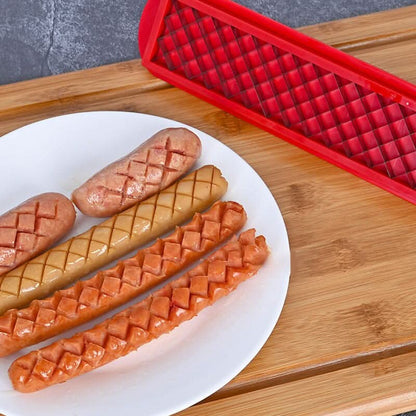 Easy Hot Dog Cutter - Fast Even Slicing Tool