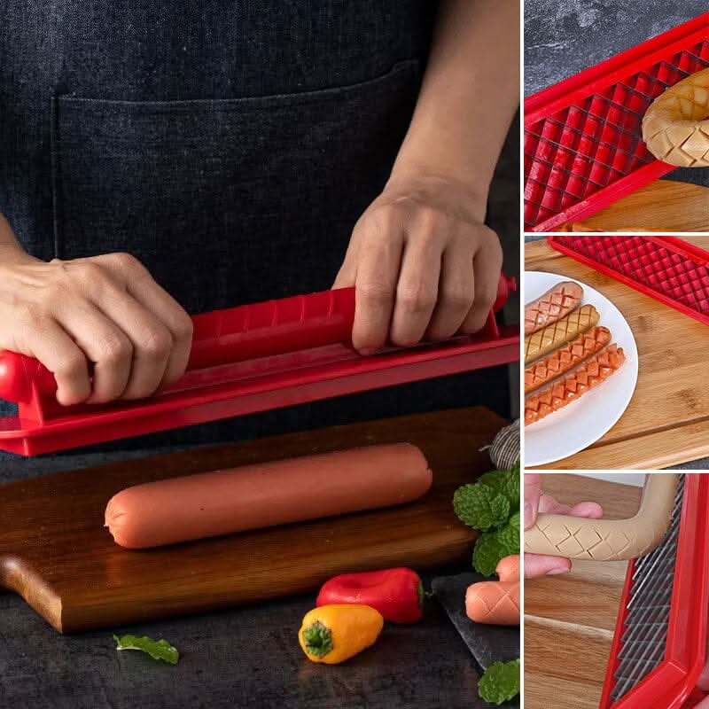 Easy Hot Dog Cutter - Fast Even Slicing Tool