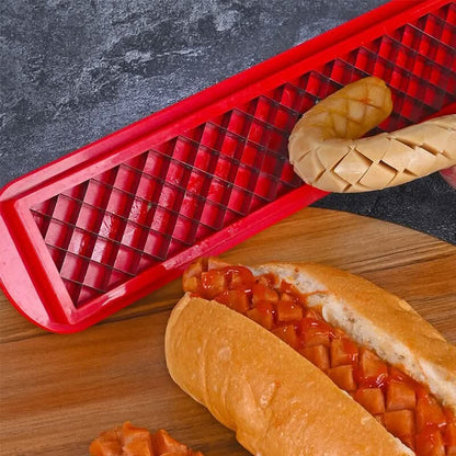 Easy Hot Dog Cutter - Fast Even Slicing Tool
