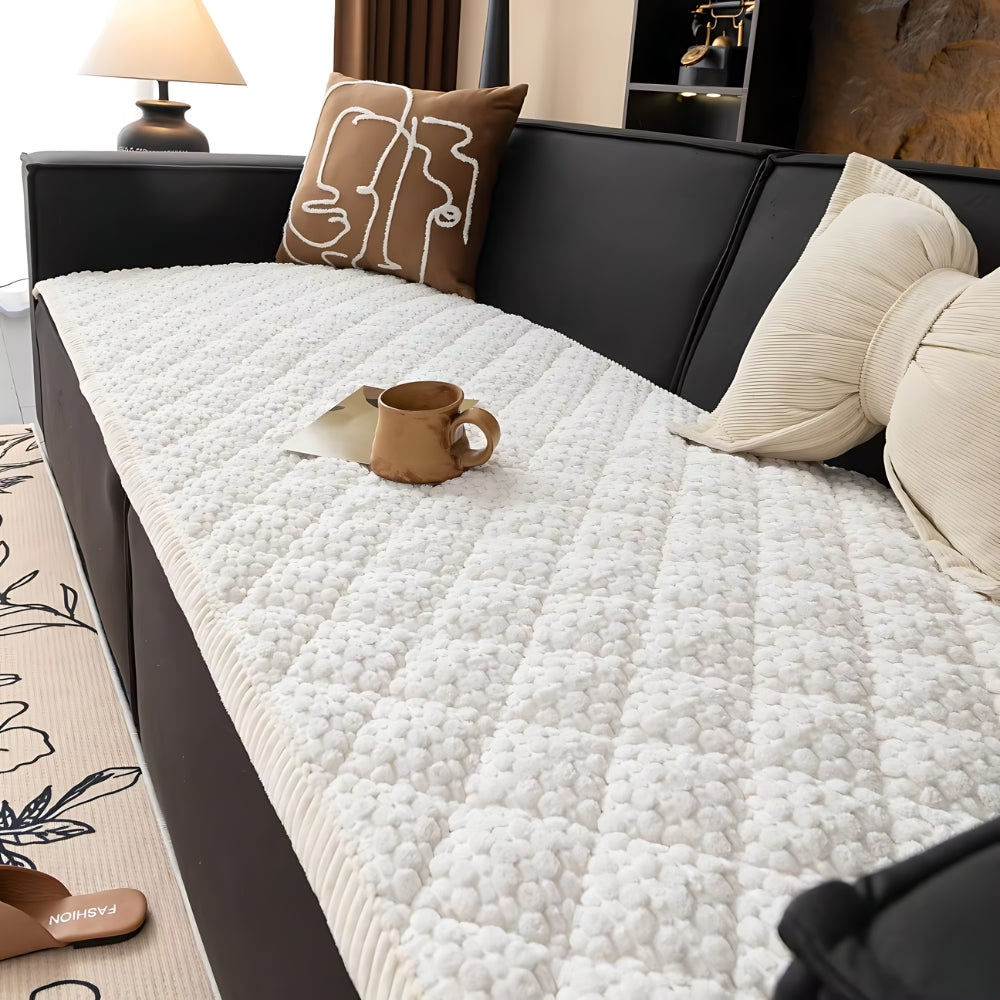 Pet-Proof Textured Quilted Sofa Protector Slipcover