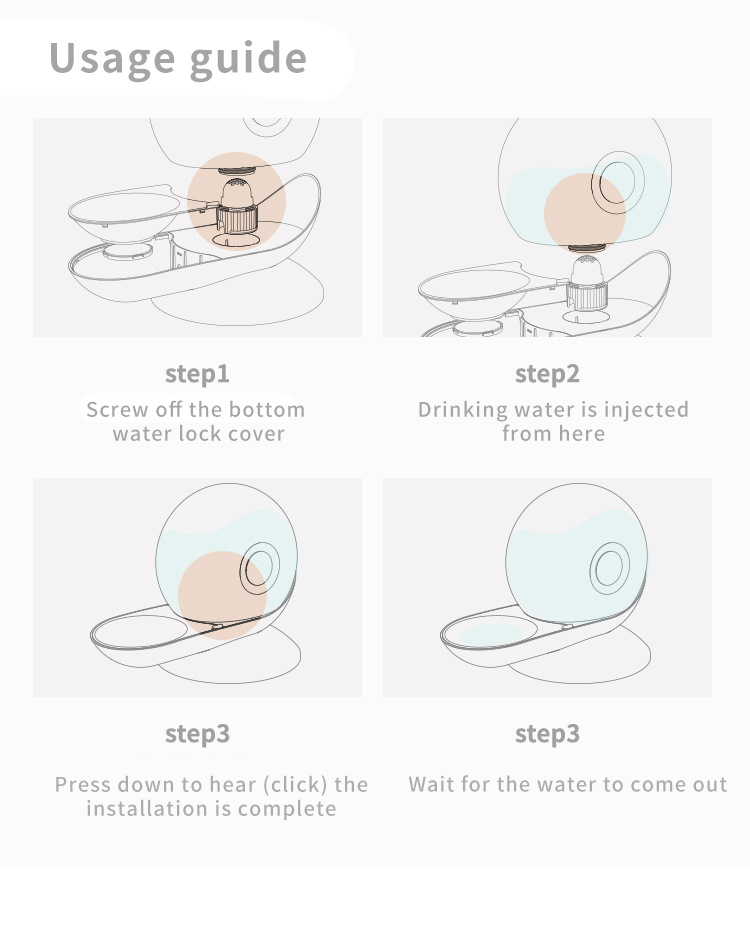 Quiet Automatic Pet Water Fountain Bowl