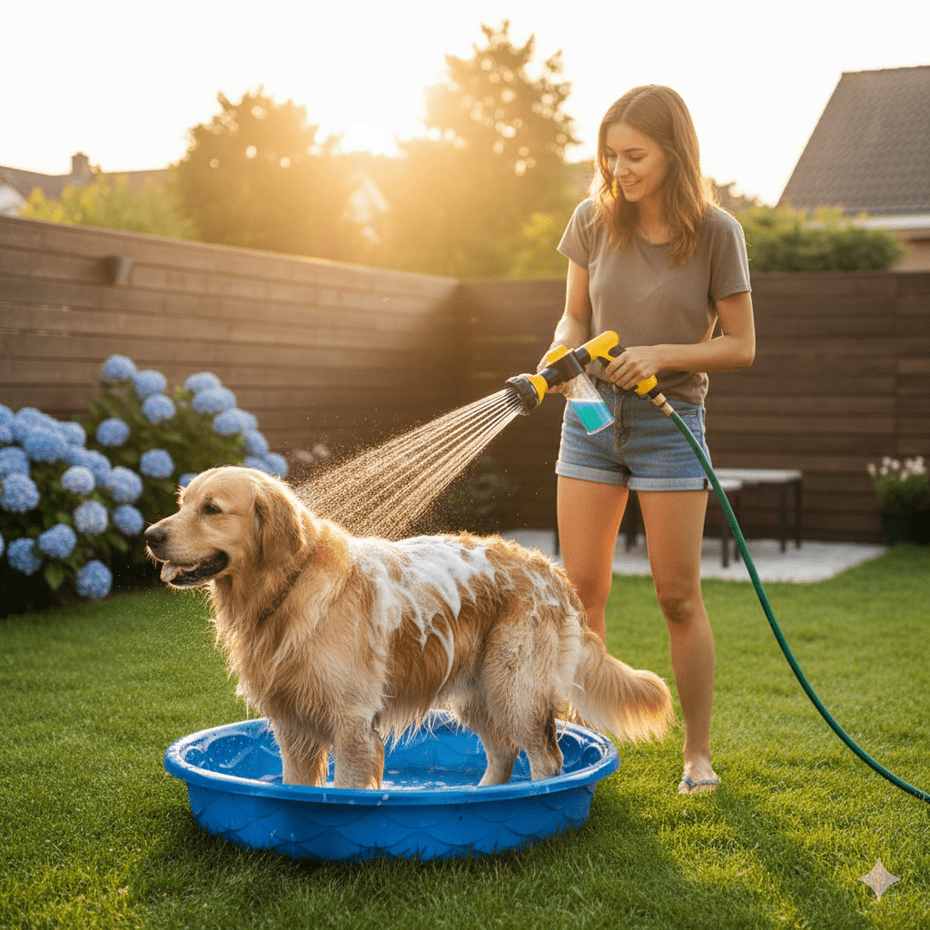 Easy Pet Shower Spray Nozzle for Dogs