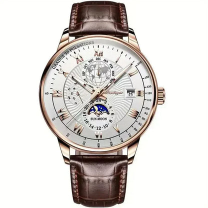 Premium Mens Automatic Watch with Moon Phase - Cofik