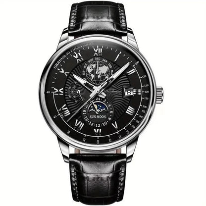 Premium Mens Automatic Watch with Moon Phase