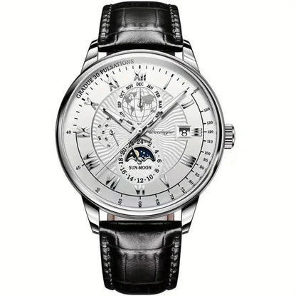 Premium Mens Automatic Watch with Moon Phase