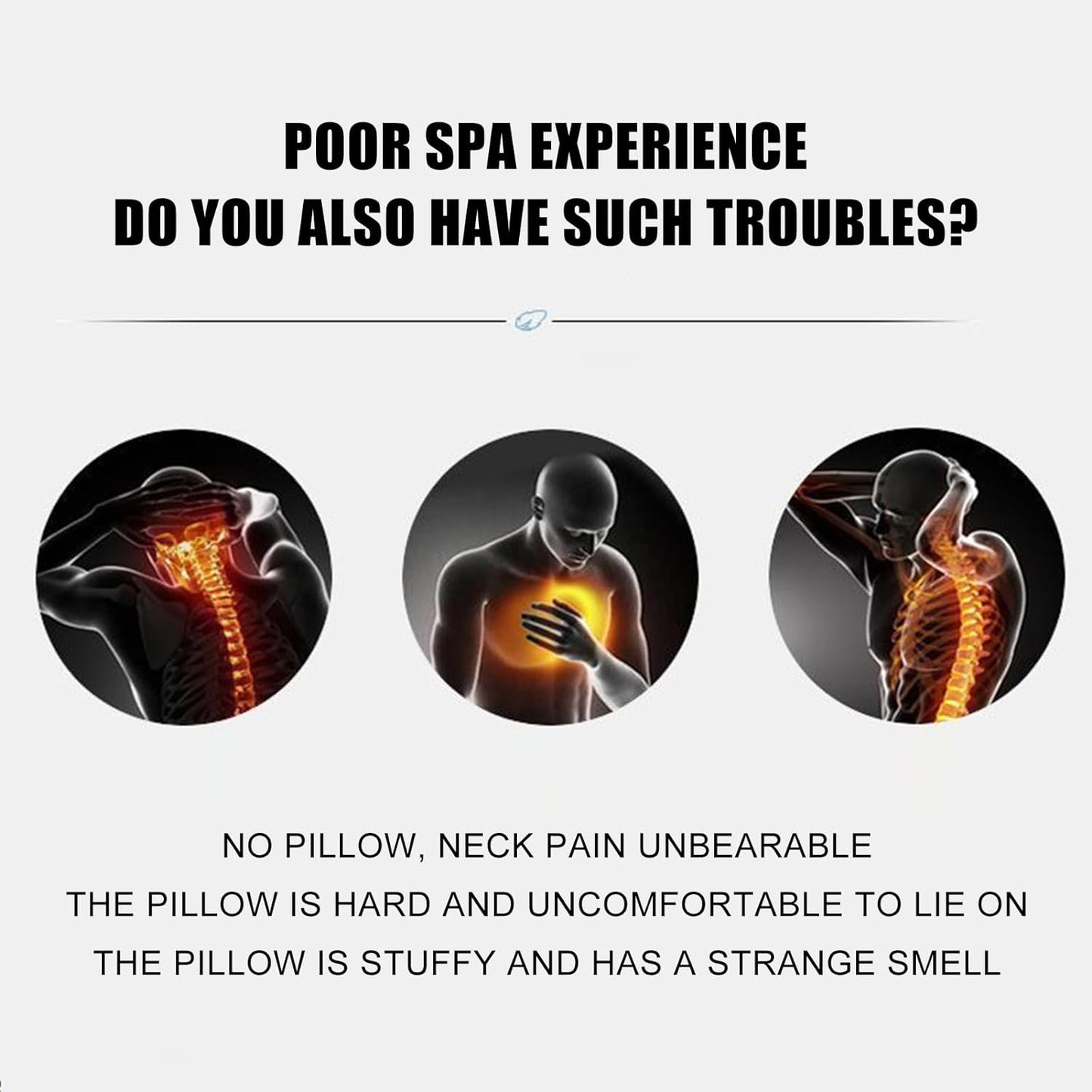 Comfortable Adjustable Massage Pillow Headrest