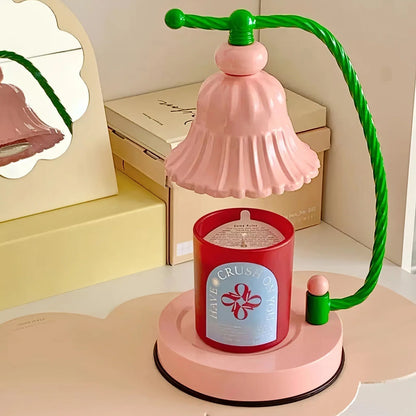 Pretty Pink Glass Desk Lamp