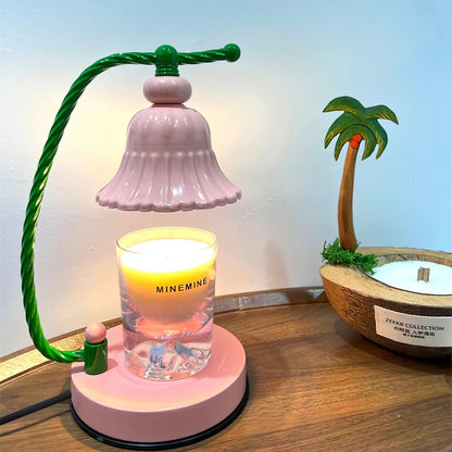 Pretty Pink Glass Desk Lamp