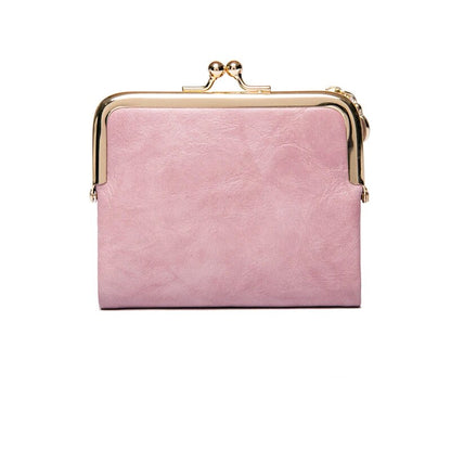 Classic Faux Leather Clutch Purse Bag