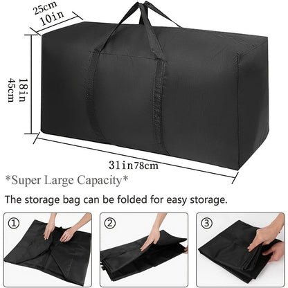 Extra Large Packing Bags with Durable Zippers & Handles
