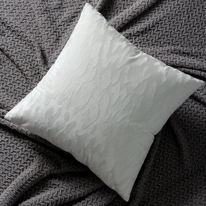 Plush Textured Velvet Square Throw Pillow Covers with Embossed Animal Jacquard