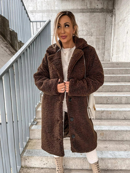 Plush Trench Coat