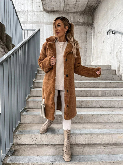 Plush Trench Coat