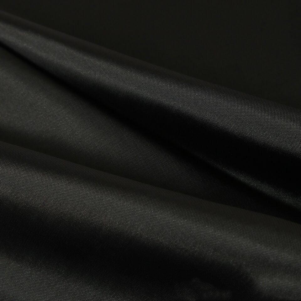 Waterproof Black Polyester Shower Curtain Various Sizes
