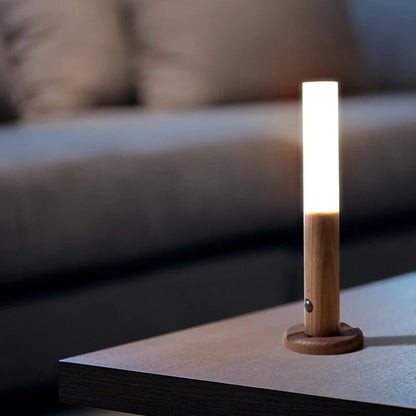 Rechargeable Modern Wooden LED Wall Light