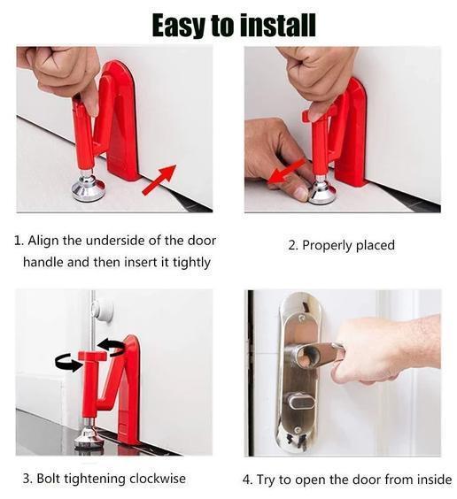 Compact Personal Door Safety Lock