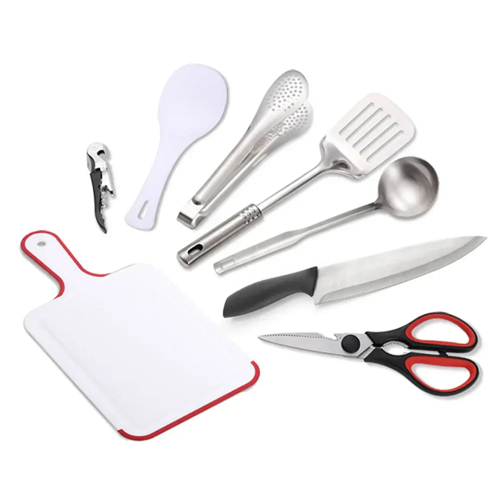 Compact Outdoor Cooking Stainless Steel Set