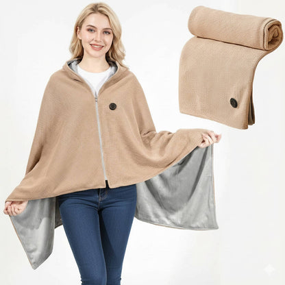 Portable USB-Powered Heated Shawl Blanket