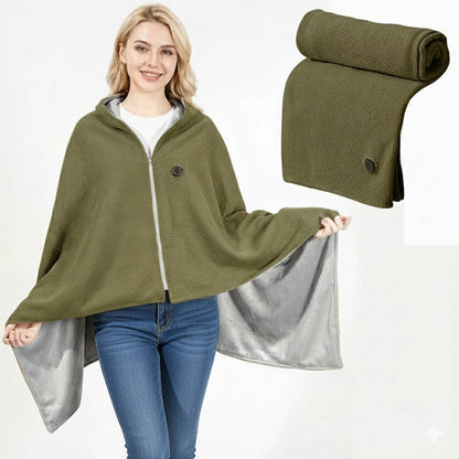 Portable USB-Powered Heated Shawl Blanket
