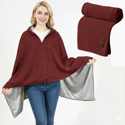 Portable USB-Powered Heated Shawl Blanket