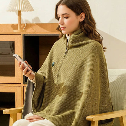 Portable USB-Powered Heated Shawl Blanket