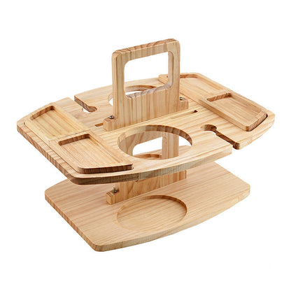 Compact Folding Wine Table Set