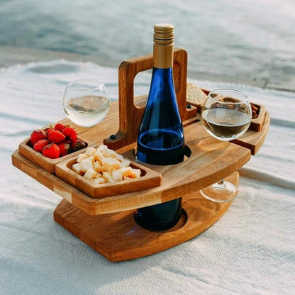Compact Folding Wine Table Set - Cofik