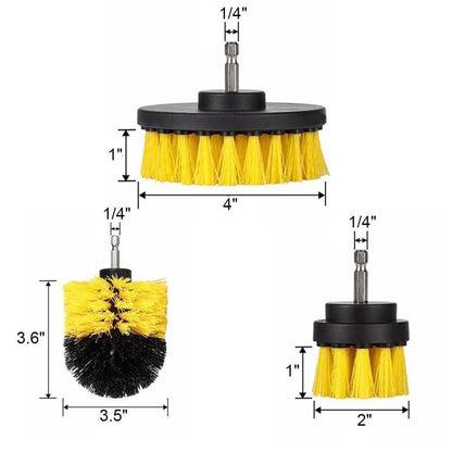 Heavy Duty Scrub Brush Set of 3