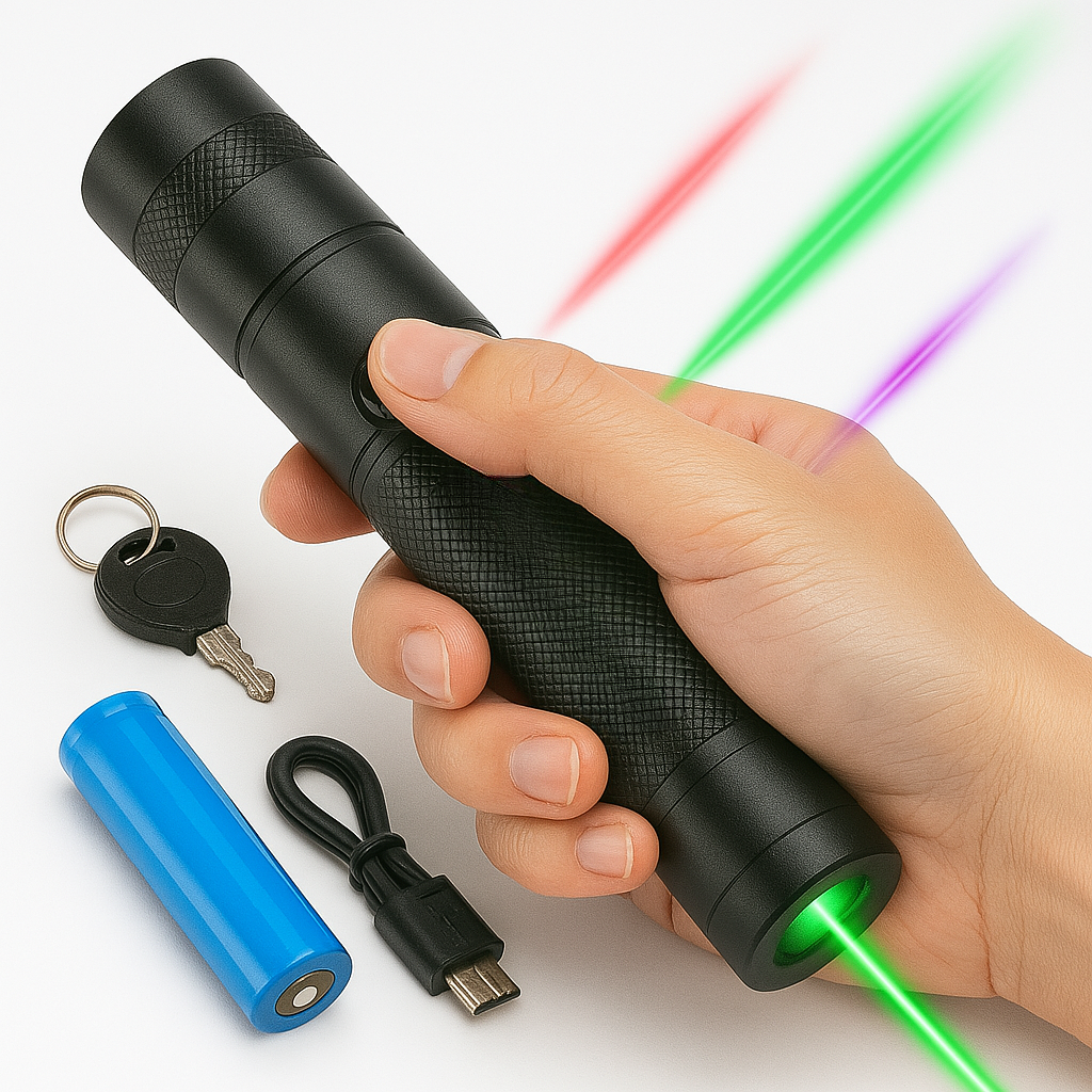 Bright Portable USB Laser Pointer Torch