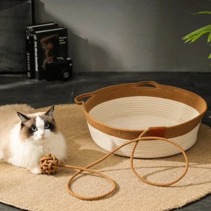 Natural Fiber Cat Nest Bed