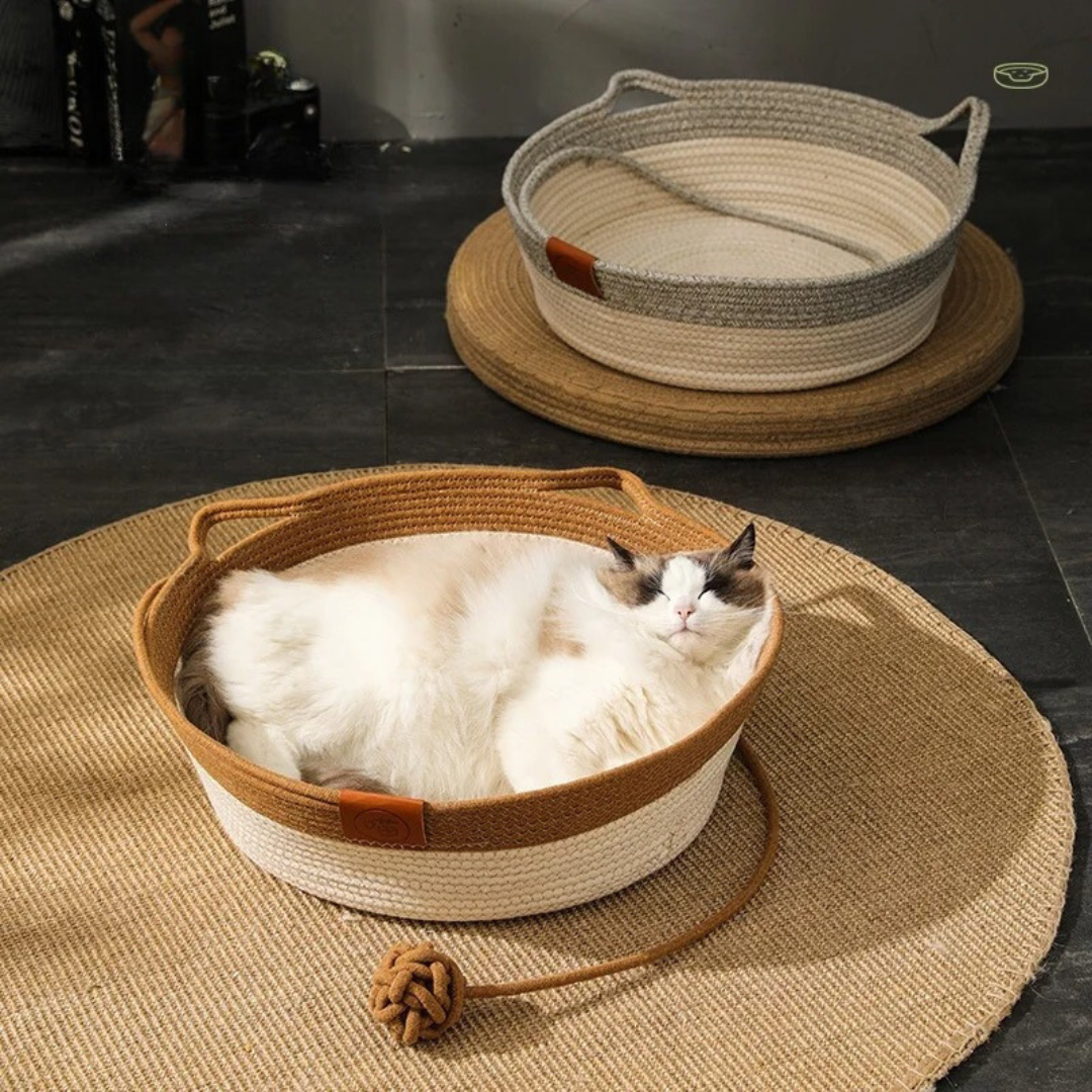 Natural Fiber Cat Nest Bed