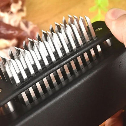 Premium Meat Tenderizer with 48 Sharp Blades - Easy Use