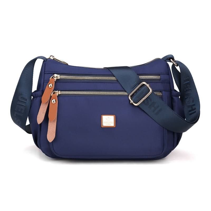 Slim Nylon Crossbody Bag with Compartments - Cofik