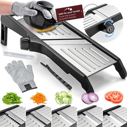 Cofik | Deluxe Kitchen Food Slicer with Safety Gloves - Cofik
