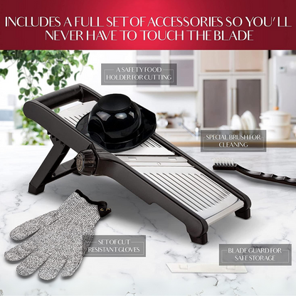Proven Food Slicer with Safety Gloves