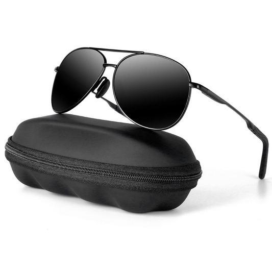 Trendy Polarized Aviator Sunglasses with UV Protection - Cofik
