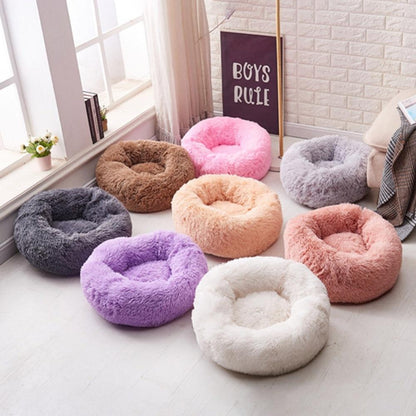 Plush Fake Fur Dog Bed