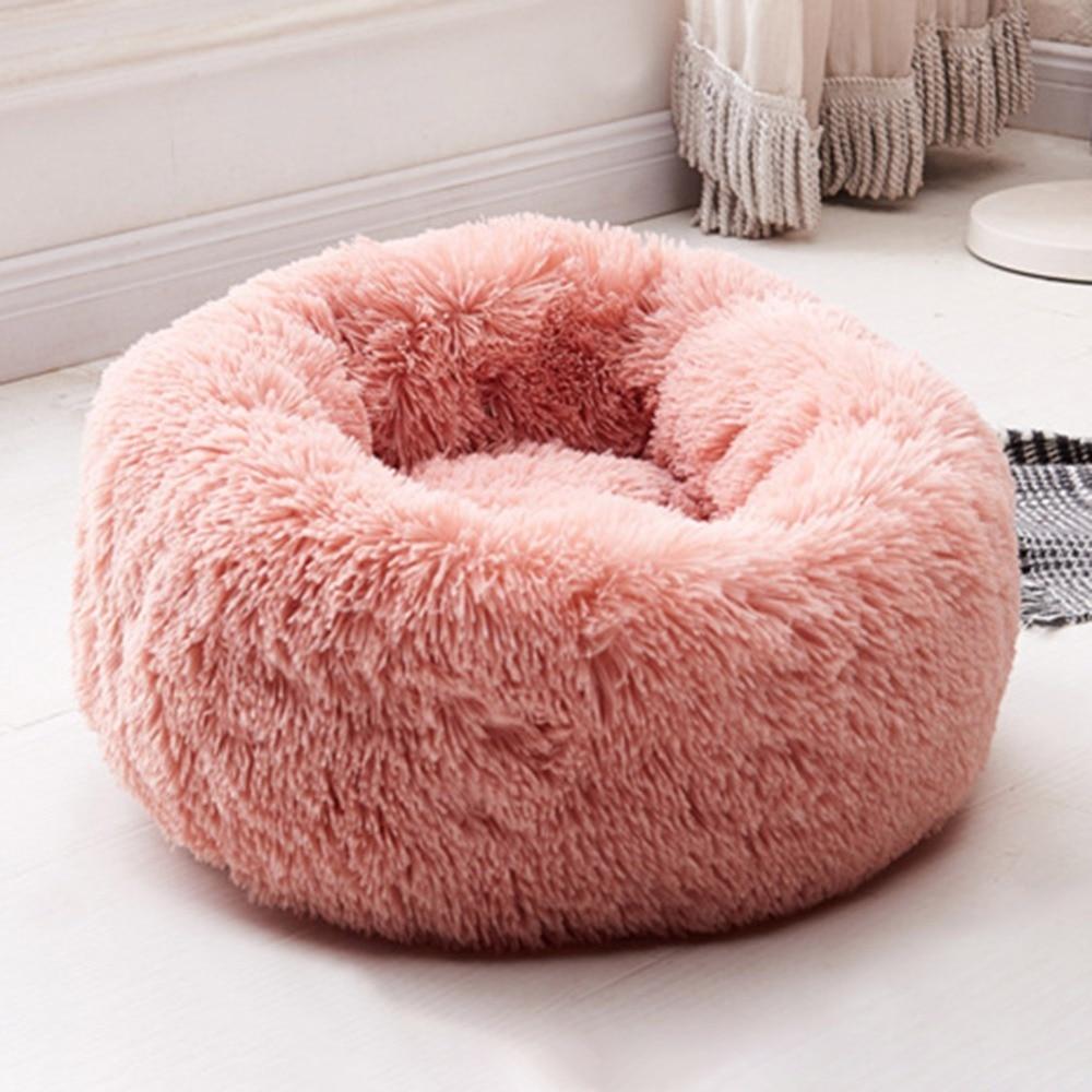 Plush Fake Fur Dog Bed