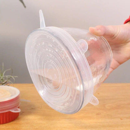 Reusable Silicone Food Covers Set