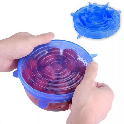 Reusable Silicone Food Covers Set