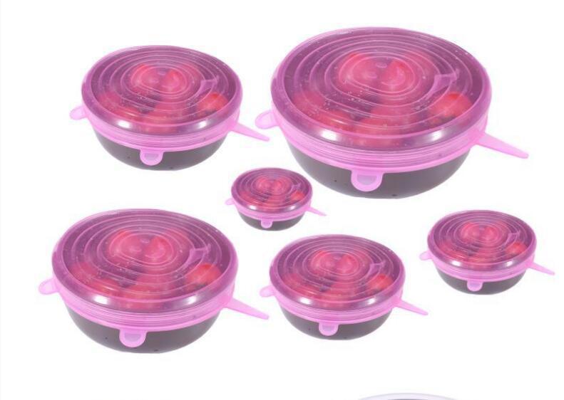 Reusable Silicone Food Covers Set