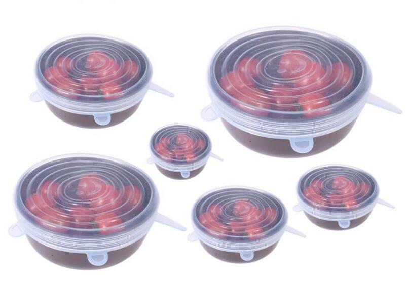 Reusable Silicone Food Covers Set