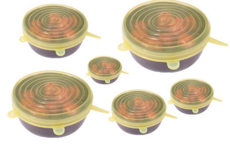 Reusable Silicone Food Covers Set